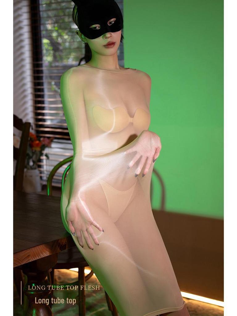 Large Silky Black Suspender Skirt Lingerie: Sexy Silk Pajamas & Stockings for Women