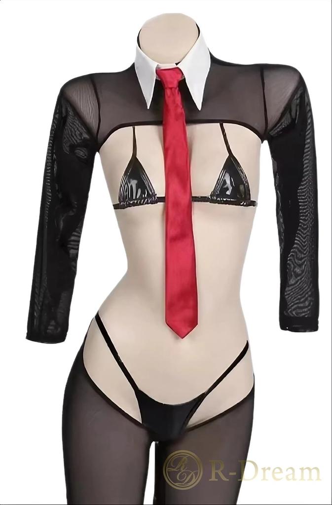 Reverse Bunny Cosplay Reverse Bunny Girl Costume Sexy Tight Extreme Sheer Bodycon Costume Rabbit Ears Headband Erotic Anime Erotic Reverse Cosplay