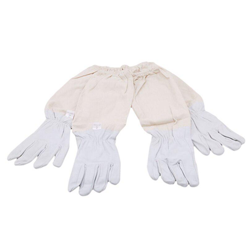 High Quality Bee Sting Protective Gloves Anti-sheepskin White Special Protection Supplies Beekeeping Tool