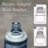 Portable Gas Stove Adapter Aluminum Alloy Butane Gas Cooker Connector Gas Tank Adapter Screw Valve Output Nozzle Bottle Adapter