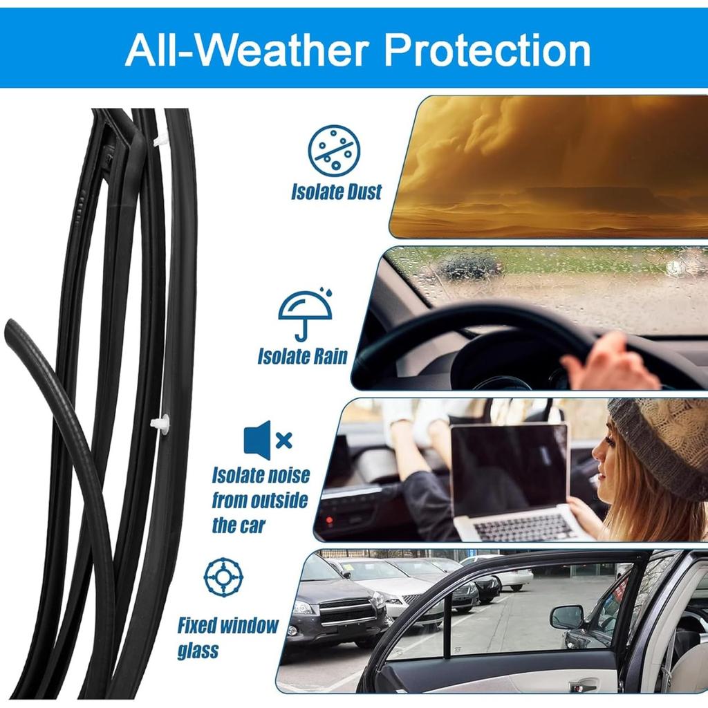 1PCS Left/Right Rear Door Weatherstrip Moulding Rubber Seal For Honda Civic Sedan 2006-2011 OEM 72850-SNA-A01 72810-SNA-A01