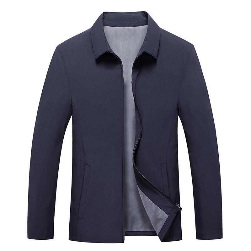 

High Quality New Brand Casual Fashion Lapel Autumn Winter Mens Coat 2026 Men Clothing Fashion Jacket Solid Classic Windbreaker M