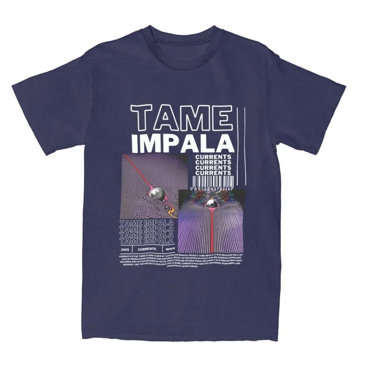 Show your deep love for Tame Impala with this retro psychedelic graphic fan tee celebrating their iconic 2015 Currents album. 4XL