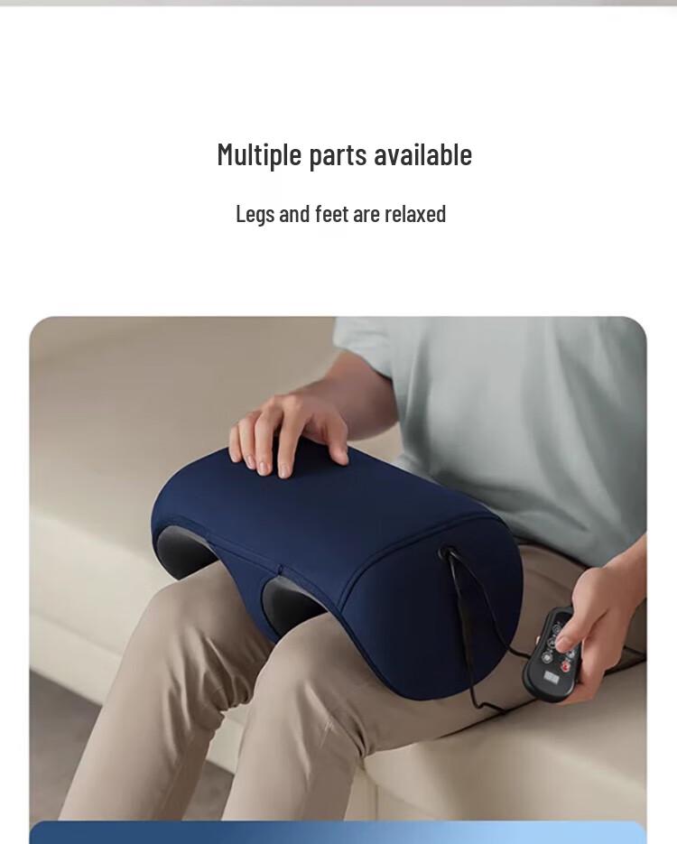 U-Shaped Electric Kneading Foot Massager Pillow with Heating and Vibration