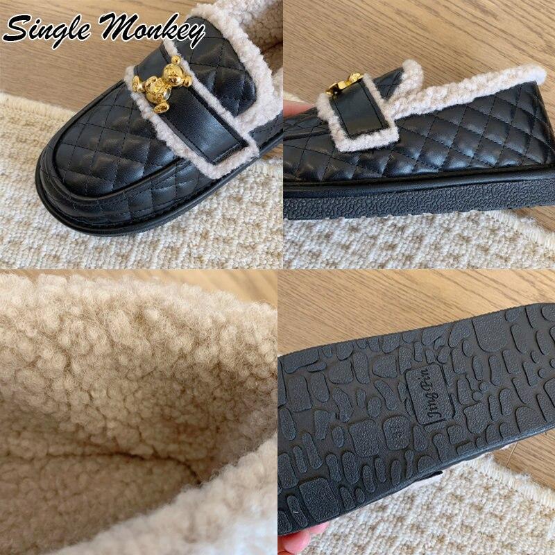 Satın alın Flats Platform Women Shoes Casual Fur Warm Snow Boots Winter ...