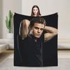 Soft Cozy Throw Blanket Travel Stefan Salvatore Blanket  Flannel Bedspread For Outdoor Funny Sofa Bed Cover