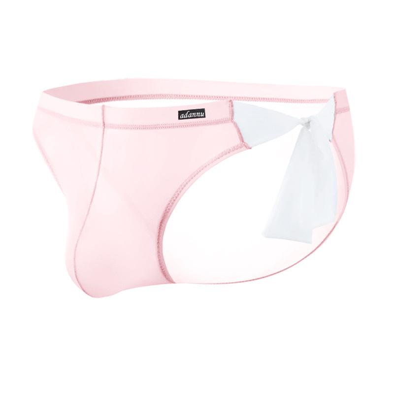 Σέξι ανδρικά εσώρουχα Hollow Bandage, Ice Silk Soft ανδρικά σλιπ με χαμηλή μέση, διαφανές εξαιρετικά λεπτό εσώρουχο Quick Dry U Convex σώβρακο