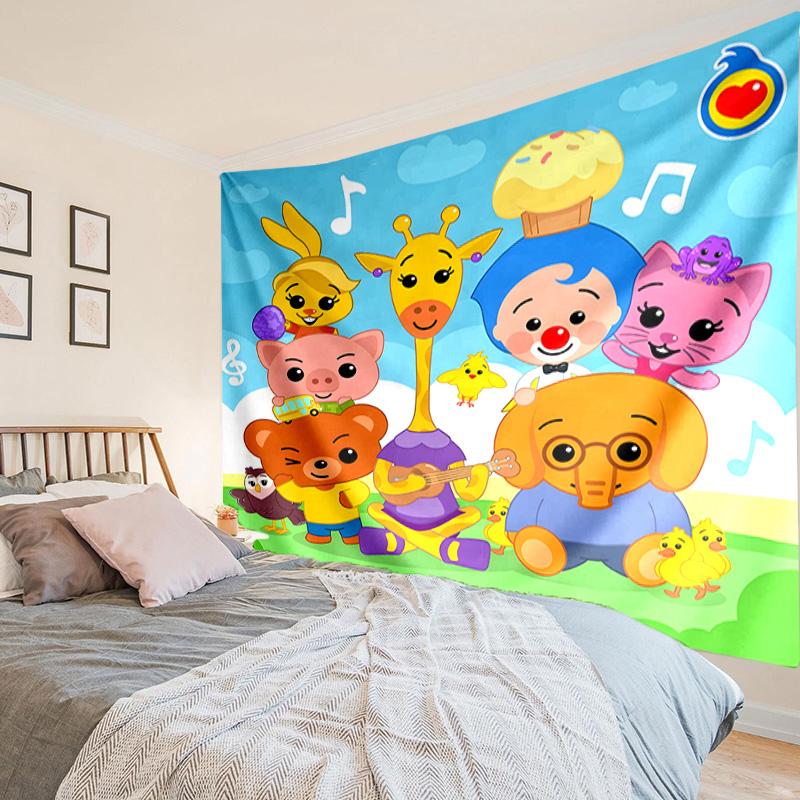 Colorful Clown Music Tapestry, Unique Design Tapestry, Wall Decor for Bedroom,Livingroom, Playroom,Heartwarming Fan Holiday Gifts