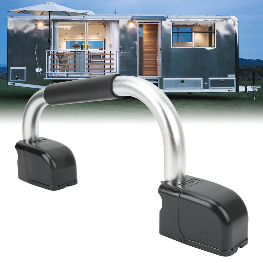 Folding RV Assist Handle with EVA Grip Aluminum Alloy Entry Door Hardware for Caravan Motorhome Trai
