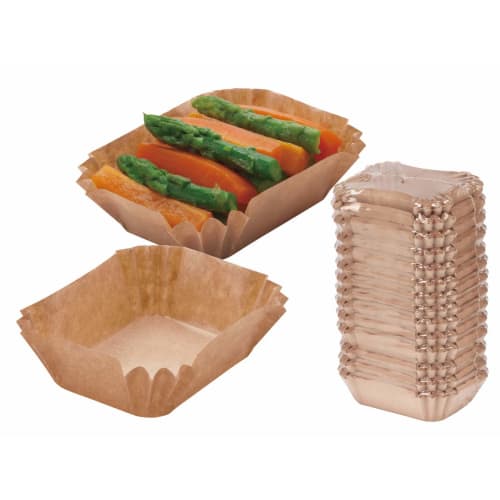 Sunnap Paper Side Dish Cups, Kraft Cups for Lunch Boxes and Snacks, OCNK280MMZ (280 Count, Medium Rectangular)