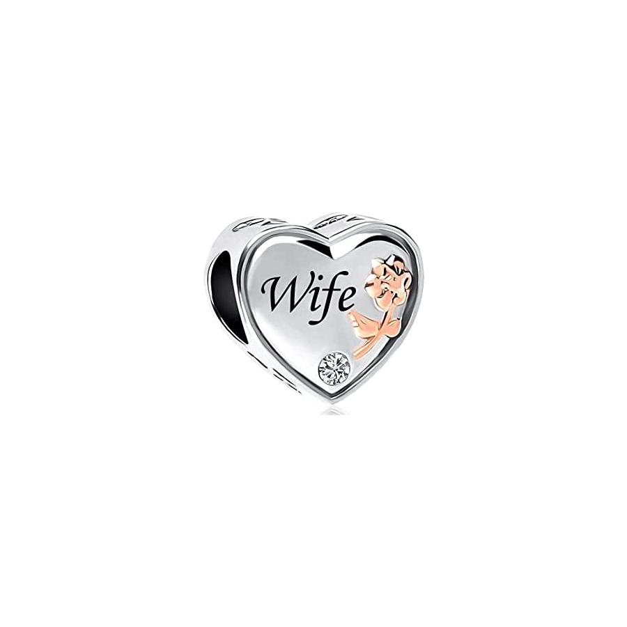 New copper Family Members Wife Daughter Mom Pendant Trinket Bead Compatible With Authentic Charm Bead Charms Bracelets Jewerly Accessories