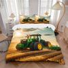 3Pcs Agricultural Tractor Field Bedding Sets For All Sizes New 3D Printed Bed Cover Comforter Duvet Cover Pillowcase Bedroom Decoration
