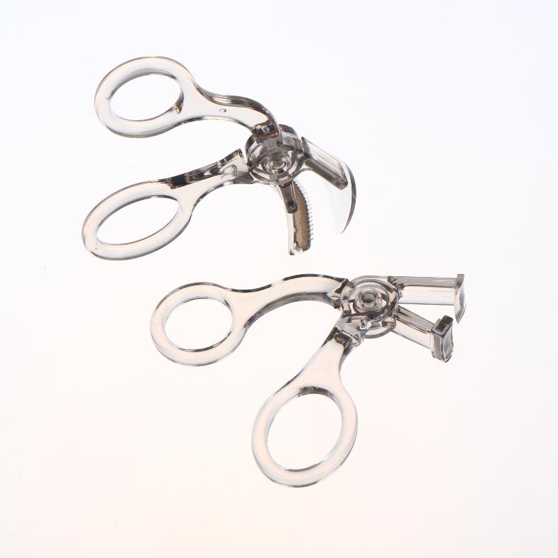 1Pc Transparent One-Clip Eyelash Curler Wide Angle Partial Lash Curler Waterproof Material for Wet Use