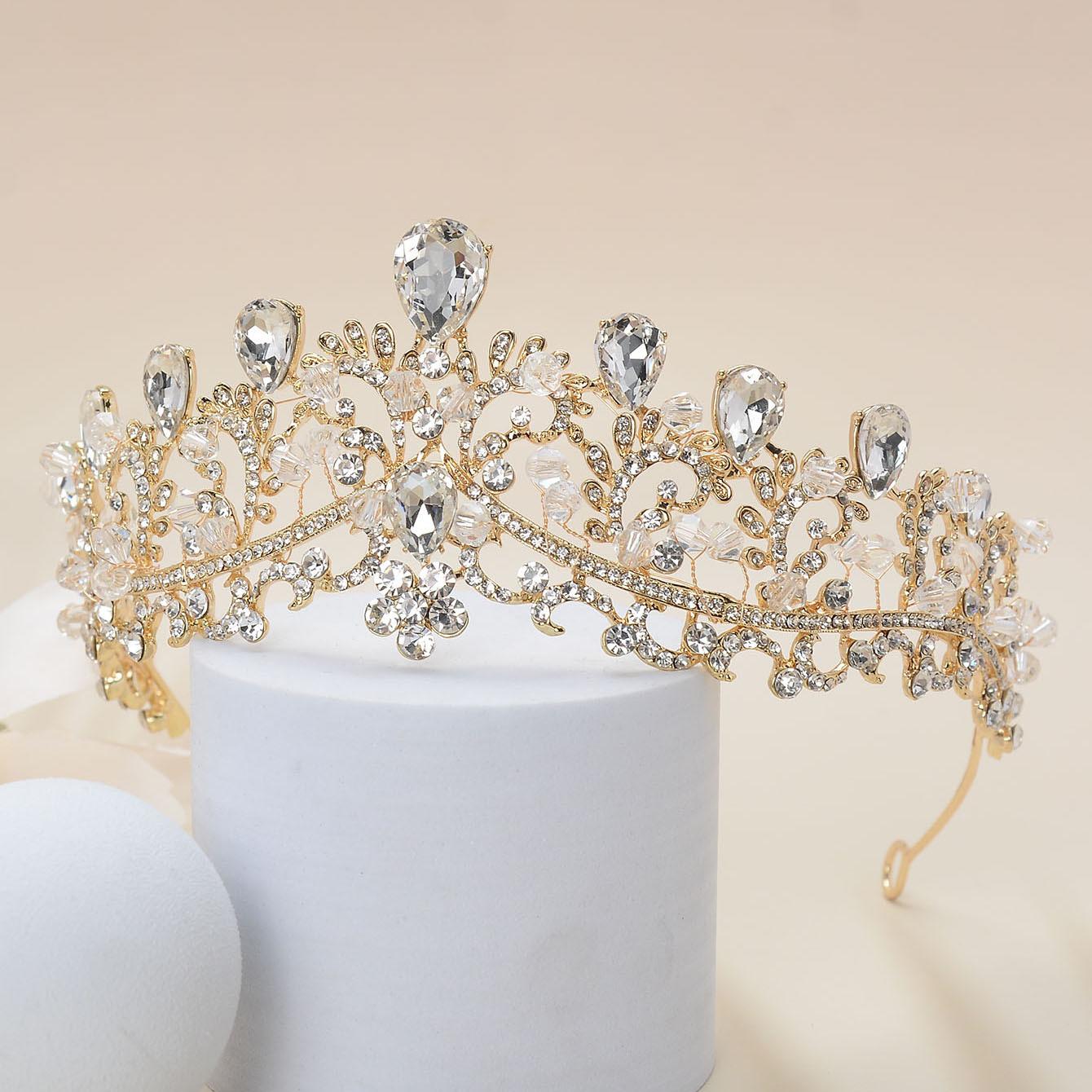 Свадебная корона из сплава в стиле ретро — фото 3