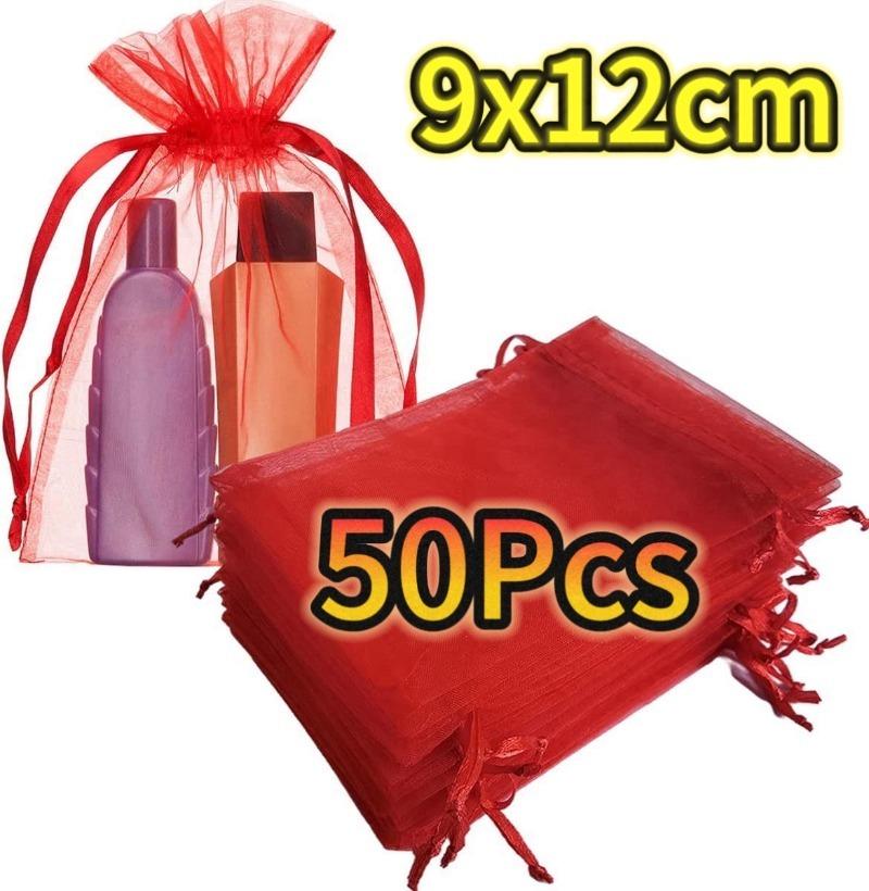 50 Unidades Bolsas de Malla para Protección de Frutas Uvas Fresa Planta Bolsa para Invernadero de Hortalizas Control de Plagas Bolsas de Malla Anti-Pájaros Herramienta de Jardín