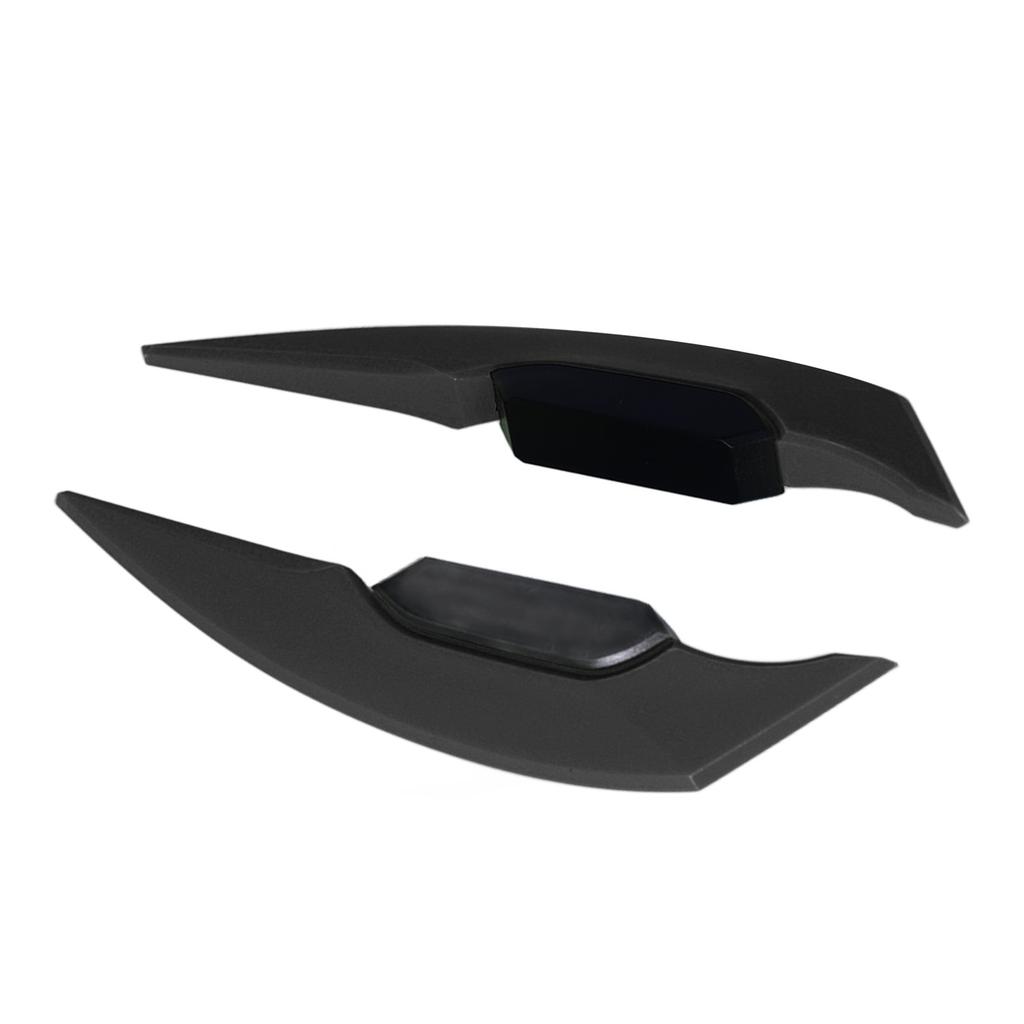 1 par Motorsykkel Side Winglet Aerodynamisk Wing Spoiler Universal for Motorsykkel El-sykler Svart