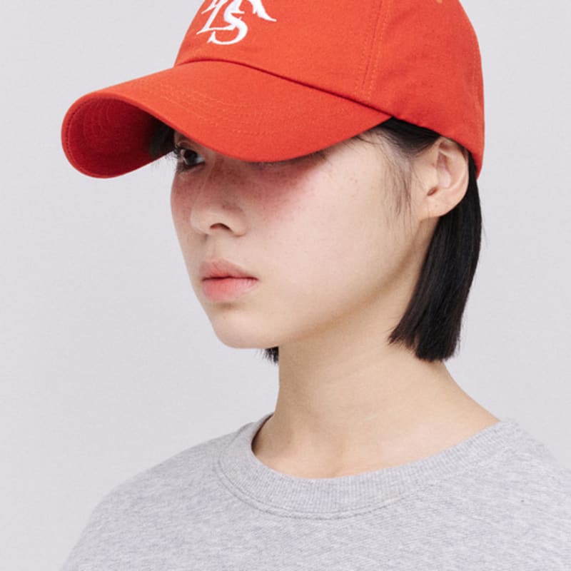 BLACK SANDS Symbol Chic Trip Embroidered Ball Cap_Orange