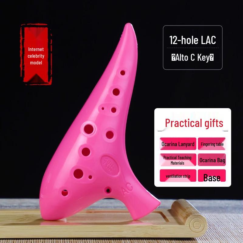 12-Hole Alto AC Ocarina: Stylish Beginner Instrument for Students