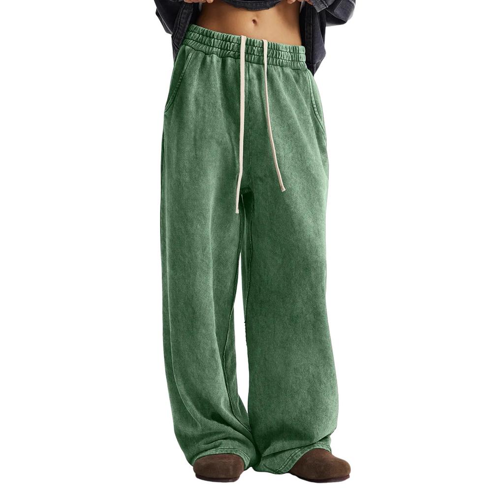 Women's Solid Color Casual Fashion Button Versatile Trousers