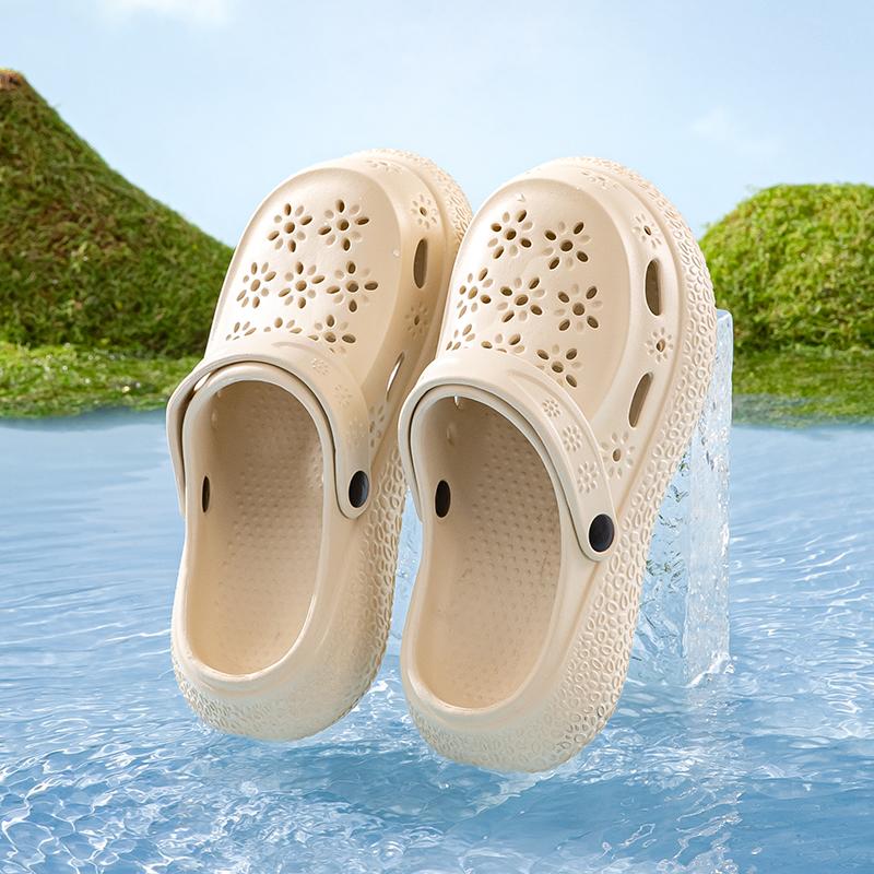 

Мода Женская мода Массивные сандалии на платформе 2025 Лето Толстая подошва eva Клоги Садовая обувь для женщин Уличные Нескользящие Пляжные шлепанцы 35-36 хаки