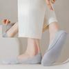 Women's Summer Ice Silk Invisible Socks Macaron Solid Color Cotton-soled Sweat-absorbing Boat Socks White Sneakers Versatile Short Socks