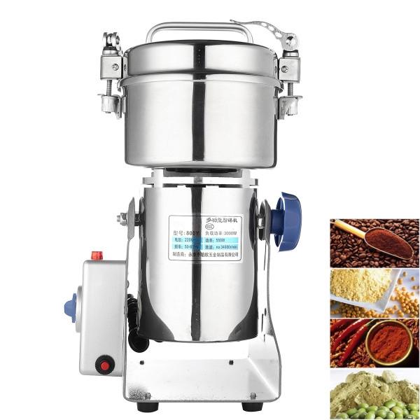Electric Herb Grain Grinder Cereal Mill Flour Coffee Wheat Cereal Grinding Pulverizer Food Machine Grinder Tool 550W