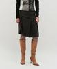 Kimjisu Dozi - Pinched Stripe Skirt _ Brown