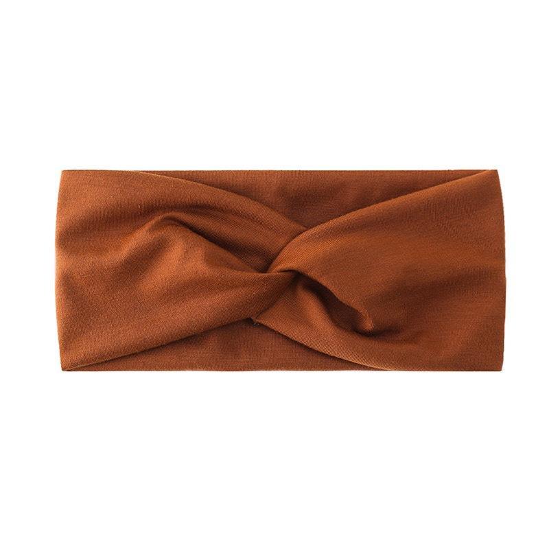 Women Knotted Sports Headband Soft Non Slip Elastic Sweatband for Yoga Pilates Running Dance Office Daily Hair Accessories