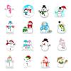 50 Christmas Snowman Doodle Stickers Car Suitcase Helmet Balance Car Decoration Stickers