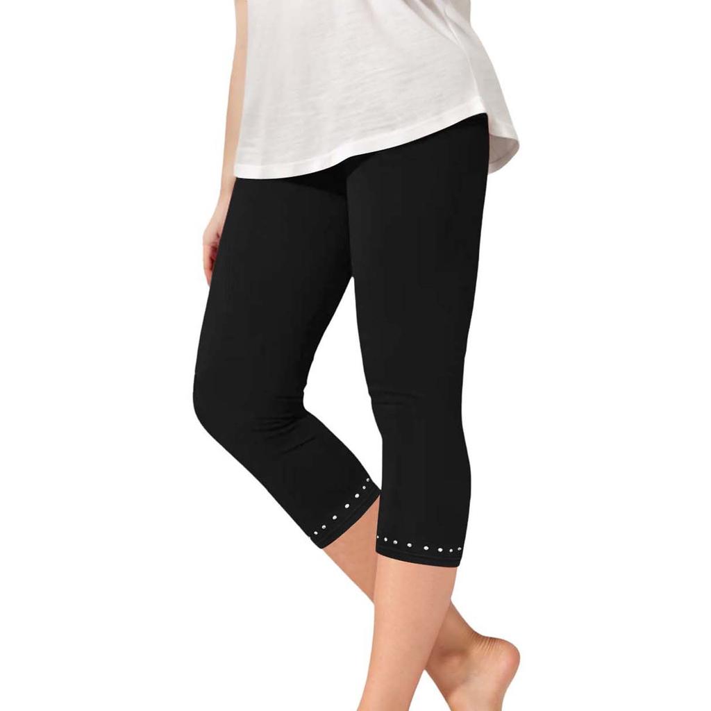 Kinder Modische Einfarbige Niedliche Mädchen Lässige Sport Yoga Hosen Cropped Hosen Leggings