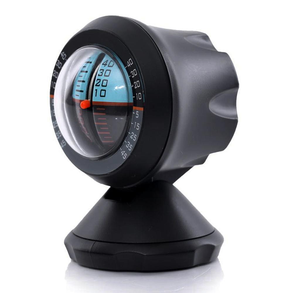 Multifunction Car Inclinometer Level Tilt Gauge Indicator Slope Meter Gradient Balancer Adjustable Viewing Angle Auto Accessory