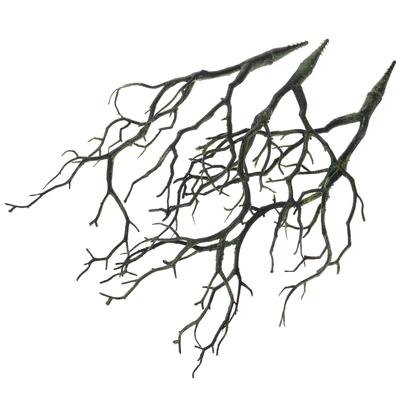 3Pcs Artificial Plastic Branches Fake Dried Tree Branch Coffee Color Antlers Horns Shape Naturalistic Decorative Branches