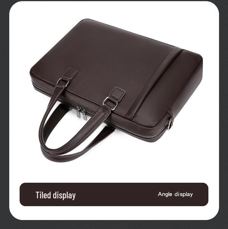 14-15 Inch Crossbody Briefcase: Large Capacity Laptop Bag