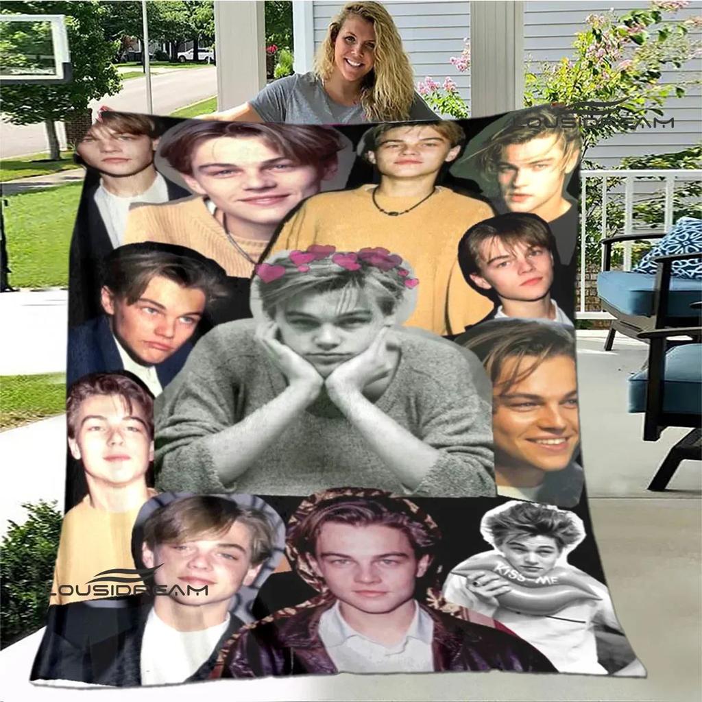 Coperta stampata Titanic Leonardo DiCaprio Coperta calda morbida e confortevole per casa viaggio letto coperta da picnic regalo di compleanno