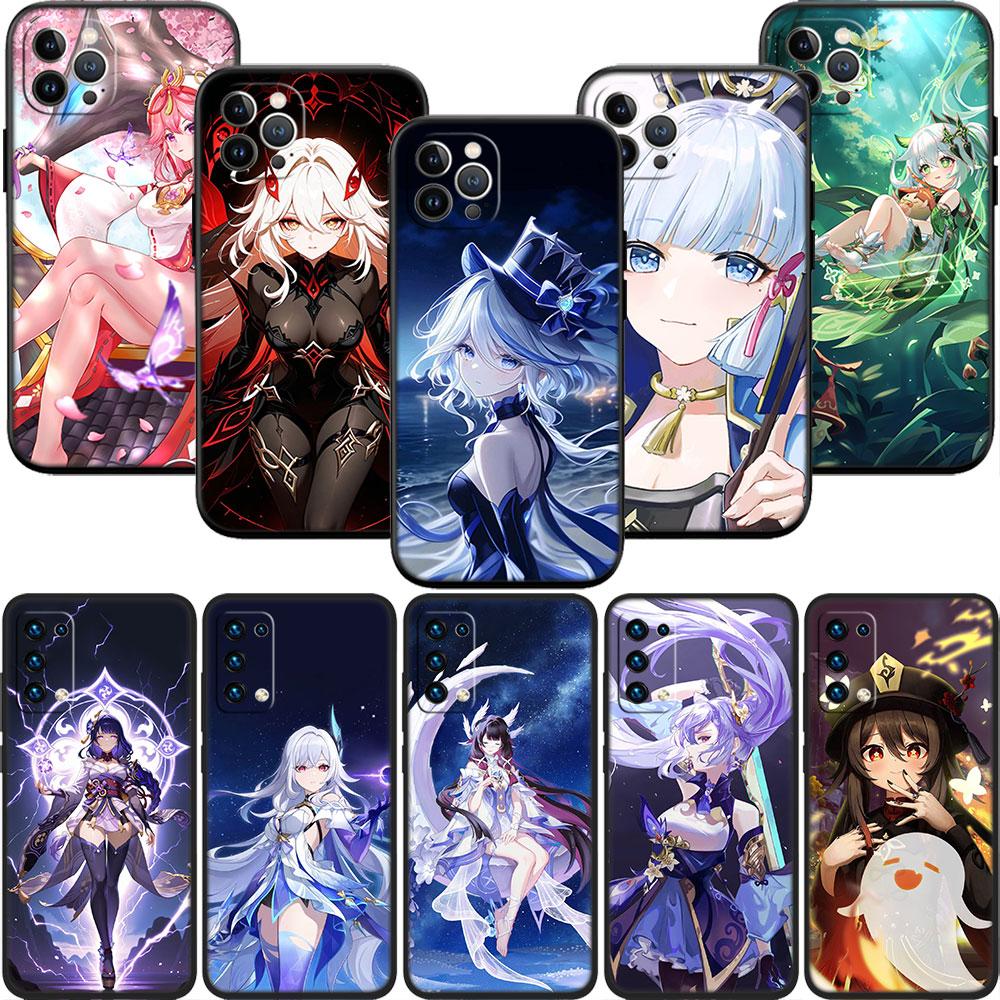 AQ58 Genshin Impact Soft Shell Phone Case for OPPO A40 A60 A80 A15 A16 A16K A12 A17 A17K A54 A54S A53 A53S A55 A56 A57 A98 F23