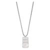 Logo Engraving Design Steel Necklace Men's Silver EGS3078040_NLP