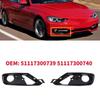 Car Front Bumper Fog Light Grille for F30 F31 11-18 51117300739 5111730074 Replacement Fog Light Cover Auto Accessories