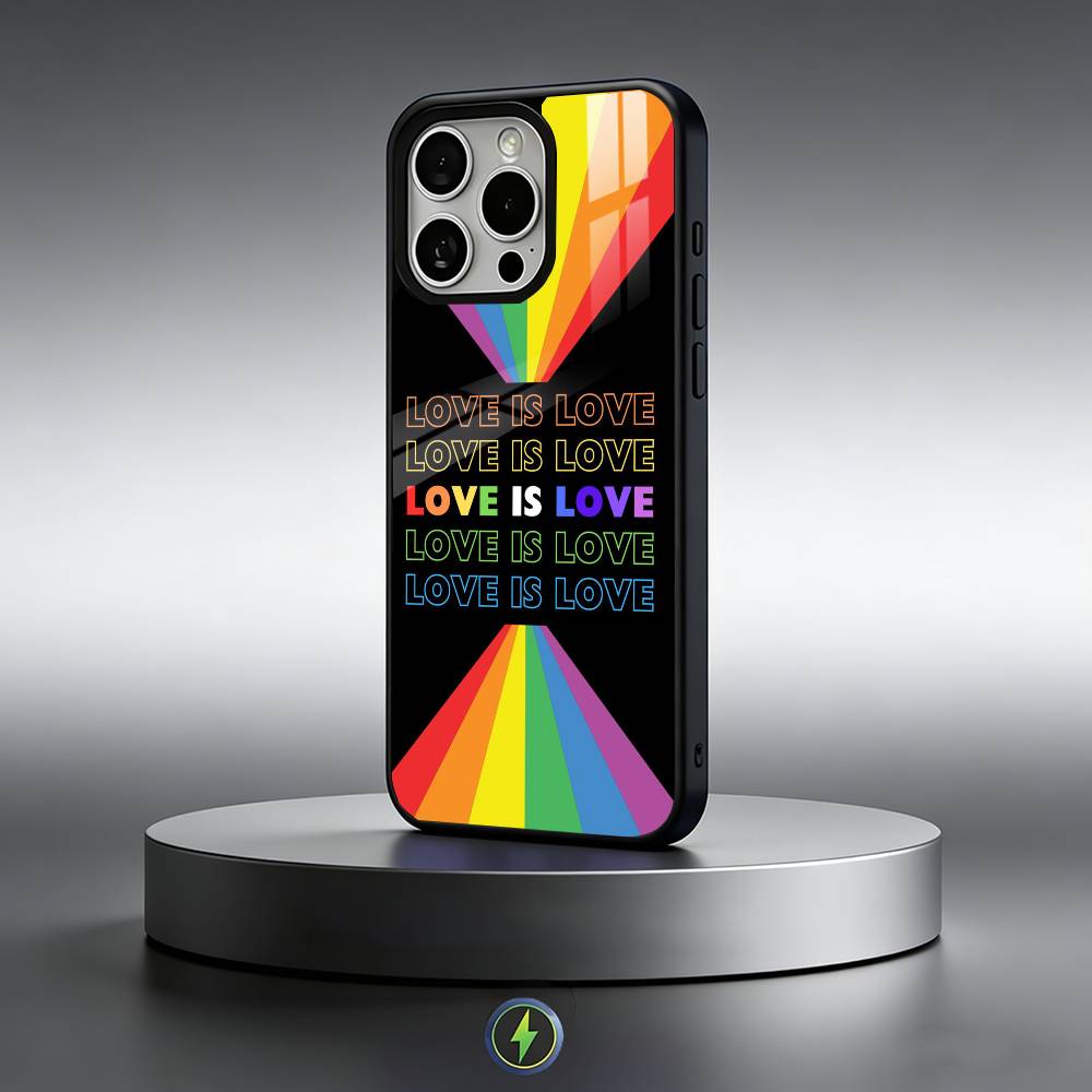 

Pride L-Lesbian LGBT Rainbow Phone Case For iPhone17,16,15,14,13,12,11 Plus,Pro Max Magnetic For Magsafe Wireless Charging iPhone17Promax