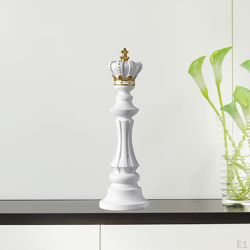 2pcs Chess Pieces Statue Sculpture Collectible Figurine Resin Crafts Home Decoration Contemporary