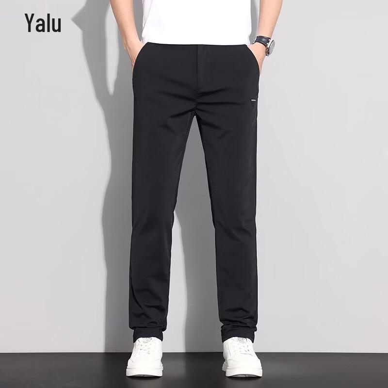 Yalu Men s Ice Silk Straight Leg Casual Pants 34