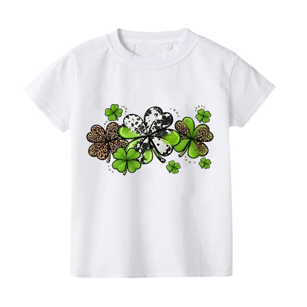 Kids St Patricks Day Shirt Clover in Heart Kids St Paddys Day Shirt Boy Girl Shamrock Heart Tee St Patricks Day Toddler Tee 100