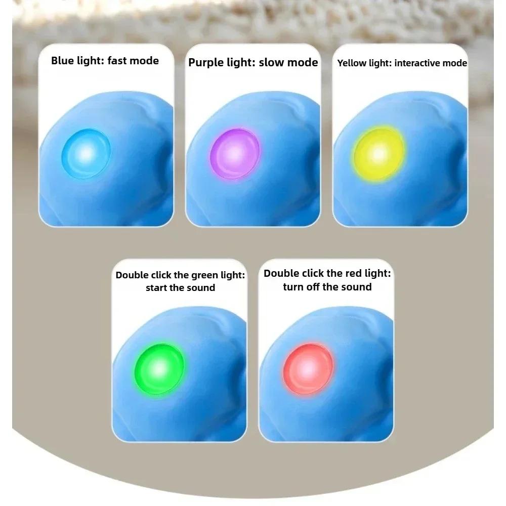 Electric Rotating Dog Toys Bite Resistant Grinding Teeth To Relieve Boredom Pet Toy Walking Ball Large Dog Sound Training Tool