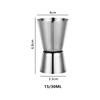 Stainless Steel Ounce Cocktail Whiskey Jigger Dual Shot Drink Alcohol Measure Cup Bar Gadgets Cocktails Accessories JBGJ02