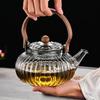 Shangqi Glass Teapot with Wooden Overhead Handle