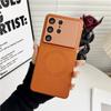 Applicable To Samsung S26Ultra Mobile Phone Case S25plus Lychee Pattern Anti-drop S24 Magnetic Suction Thin Ring Protective Case