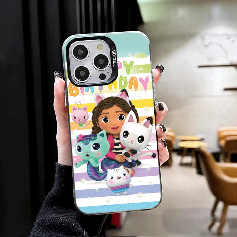 G-Gabbys Dollhouse Cartoon Soft Phone Case for iPhone 15 16 17 Pro Max 17Air 16E 14 Plus 13 12 Mini Shockproof Cover Back Shell
