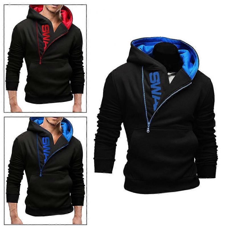  Men's Stylish Slim Warm Hooded Sweatshirt Zipper Coat for Jacket Outwear Sweater