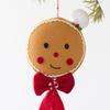 Gingerman Ornament Christmas Tree Hanging Decorations For Door Wreath Mantels Shelf Decoration Indoor and Outdoor