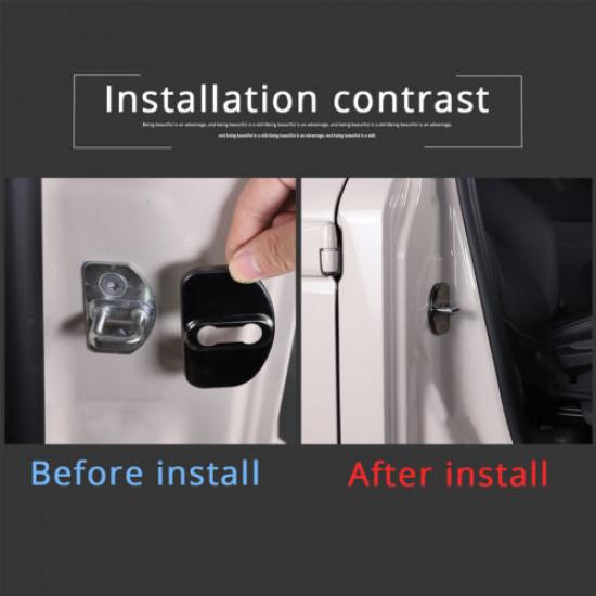 Schwarze Stahl-Autotür-Schlossriegel Schutzabdeckung für Ineos Grenadier -25