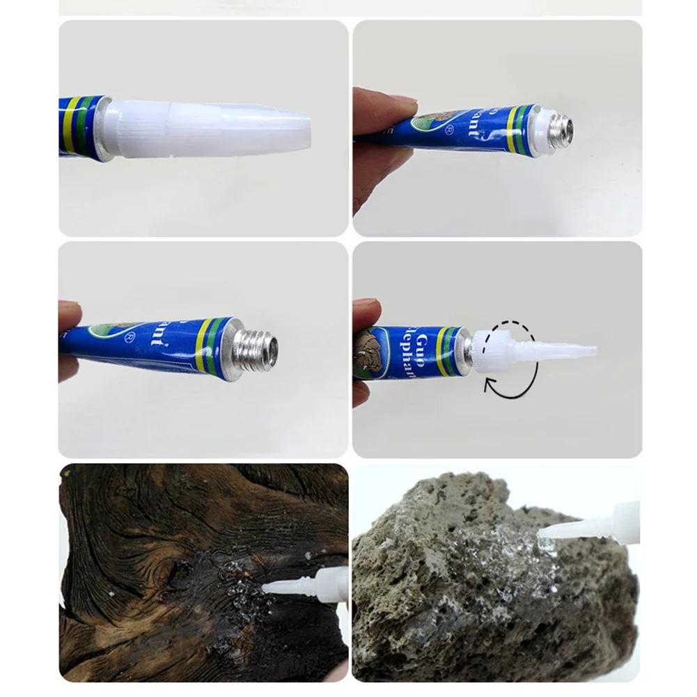 3/5/10pcs Fish Tank Landscaping Moss Glue Aquarium Aquatic Water Grass Stick Fixing Glue Aquatic Plants Driftwood Underwater Gel